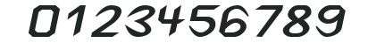 Spike-Extended Bold Italic numbers preview
