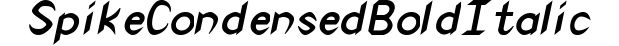 Spike-Condensed Bold Italic preview