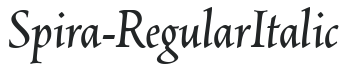 Spira-RegularItalic preview