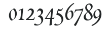 Spira-RegularItalic numbers preview