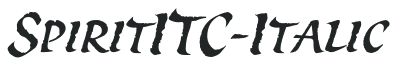 SpiritITC-Italic preview