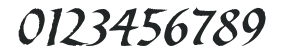 SpiritITC-Italic numbers preview