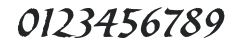 SpiritScfITC-Italic numbers preview