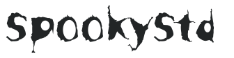 SpookyStd letters preview