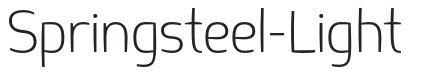 Springsteel-Light letters preview