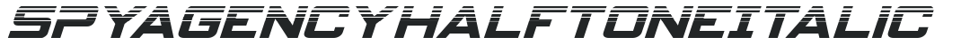 Spy Agency Halftone Italic preview