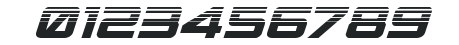 Spy Agency Halftone Italic numbers preview