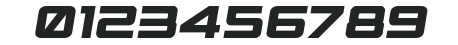 Spy Agency Semi-Italic numbers preview