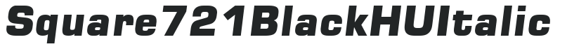 Square 721Black HU Italic preview