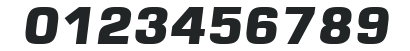 Square 721Black HU Italic numbers preview