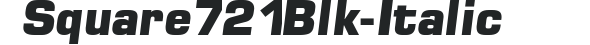 Square 721 Blk-Italic preview