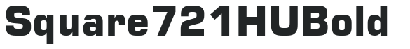 Square 721 HU Bold preview