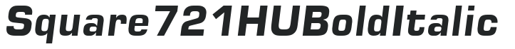 Square 721 HU Bold Italic preview