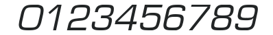 Square 721 HU Italic numbers preview