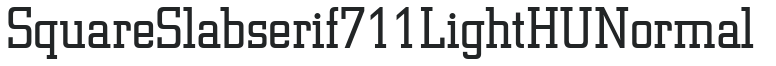 Square Slabserif711Light HU Normal preview