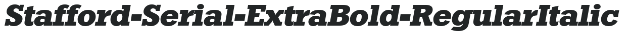 Stafford-Serial-ExtraBold-RegularItalic preview