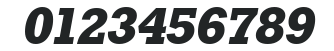 Stafford-Serial-ExtraBold-RegularItalic numbers preview