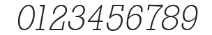 Stafford-Serial-ExtraLight-RegularItalic numbers preview
