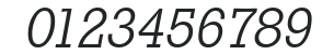 Stafford-Serial-Light-RegularItalic numbers preview