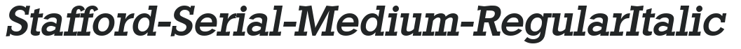 Stafford-Serial-Medium-RegularItalic preview