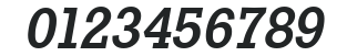 Stafford-Serial-Medium-RegularItalic numbers preview