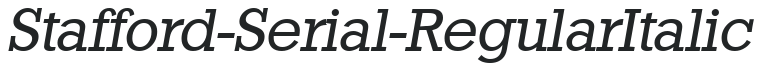 Stafford-Serial-RegularItalic preview