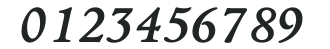 StanhopeMediumItalicTab numbers preview