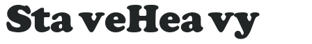 Stave Heavy letters preview