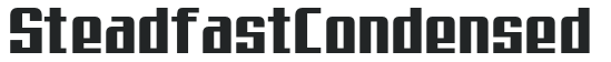 SteadfastCondensed letters preview