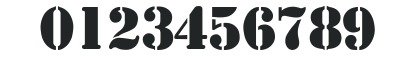 Stencil Display numbers preview