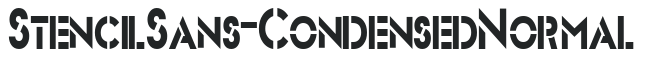 Stencil Sans-Condensed Normal preview