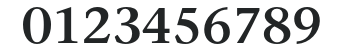 StoneSerifStd-Semibold numbers preview