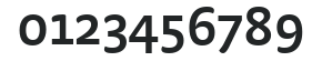 Strada-SemiBold numbers preview