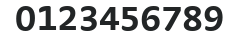 StradaExp-SemiBold numbers preview