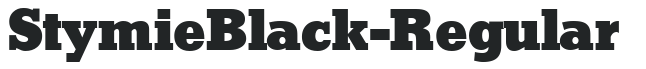 StymieBlack-Regular letters preview