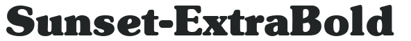 Sunset-ExtraBold letters preview