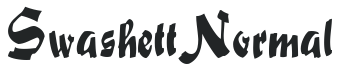 Swashett Normal letters preview