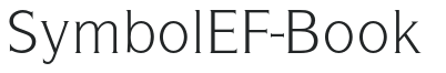 SymbolEF-Book letters preview