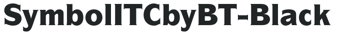 SymbolITCbyBT-Black preview