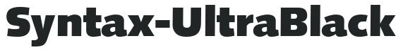 Syntax-UltraBlack letters preview