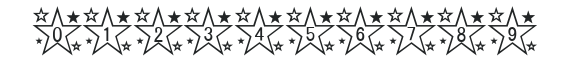 star_font numbers preview