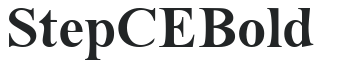 stepCE Bold letters preview