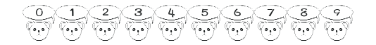 T-kuma Font numbers preview