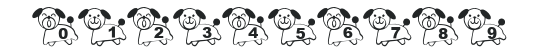 T-wan font numbers preview