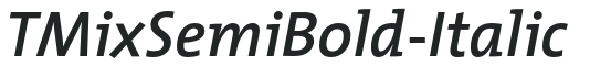TMixSemiBold-Italic preview