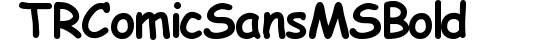 TR Comic Sans MS  Bold preview