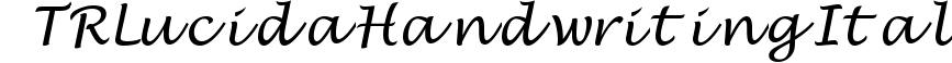 TR Lucida Handwriting  Italic preview