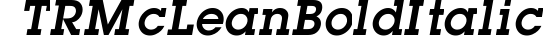TR McLean  Bold Italic preview