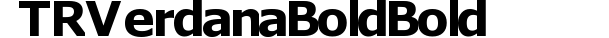 TR Verdana Bold  Bold preview