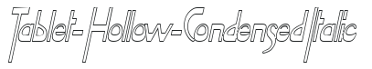 Tablet-Hollow-Condensed Italic preview